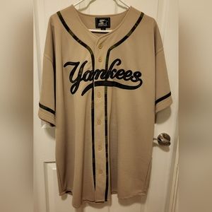 Starter New York Yankee throw back jersey, tan & camo